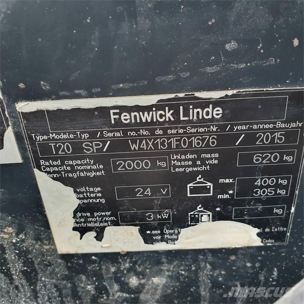 Linde T20SP kurz Montacargas de baja elevación