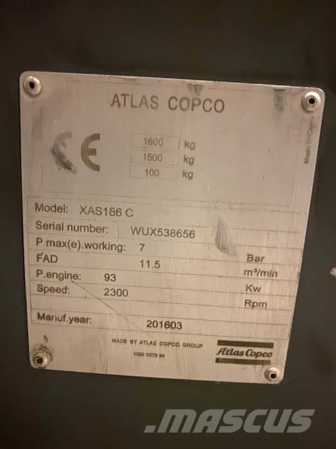 Atlas Copco XAS 186 Compresoras