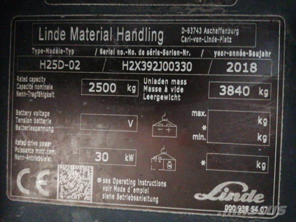 Linde H25D-02 Camiones diesel