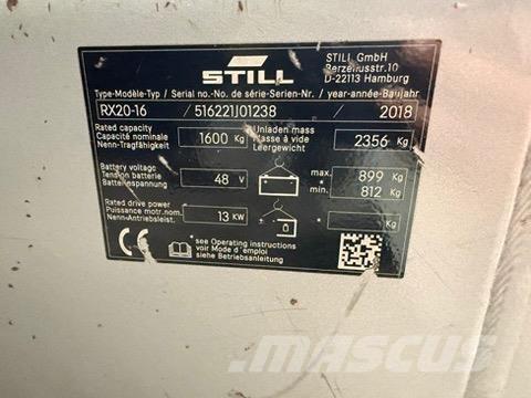 Still RX20-16 Carretillas de horquilla eléctrica