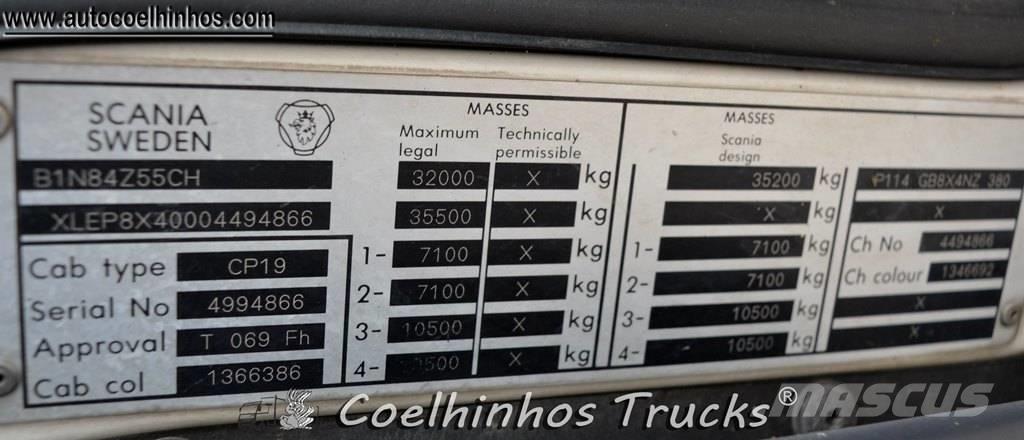 Scania 114 G 380 Camiones para granja y transporte de granos