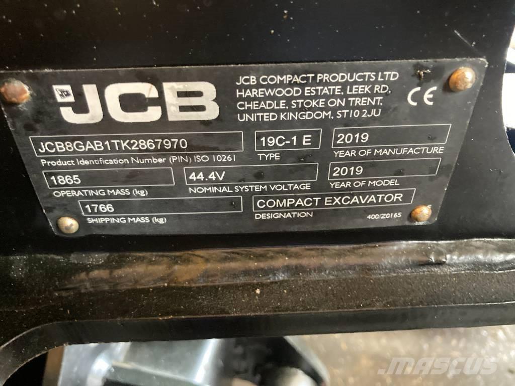 JCB 19 C-IE Miniexcavadoras