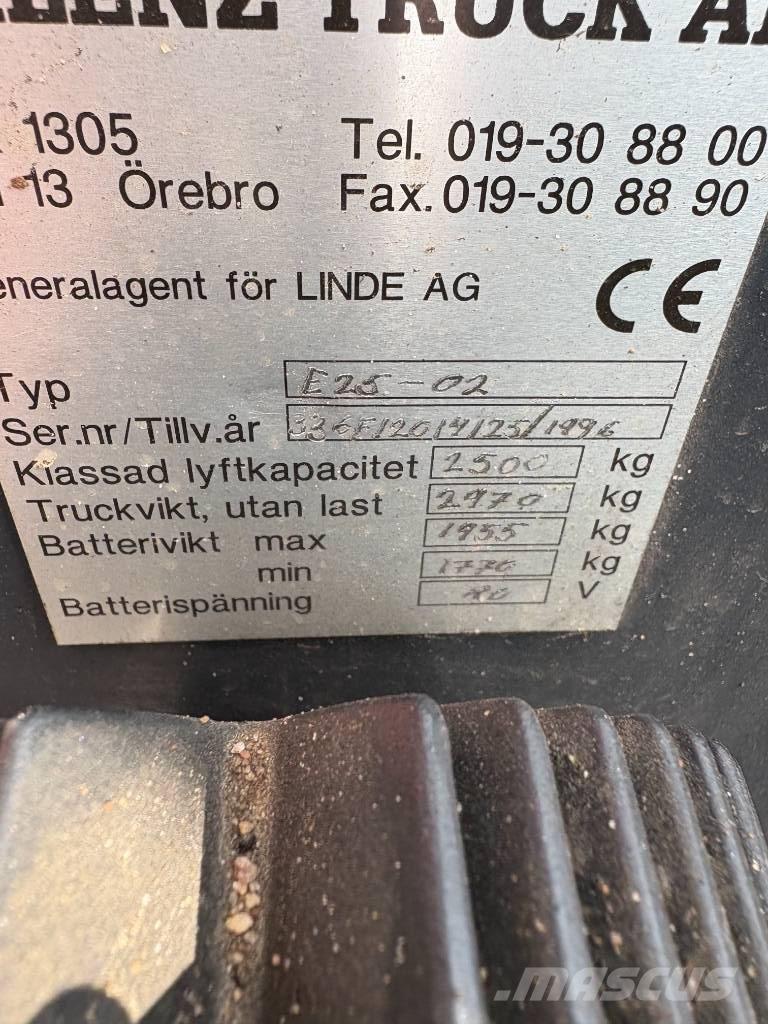 Linde E 25 Carretillas de horquilla eléctrica