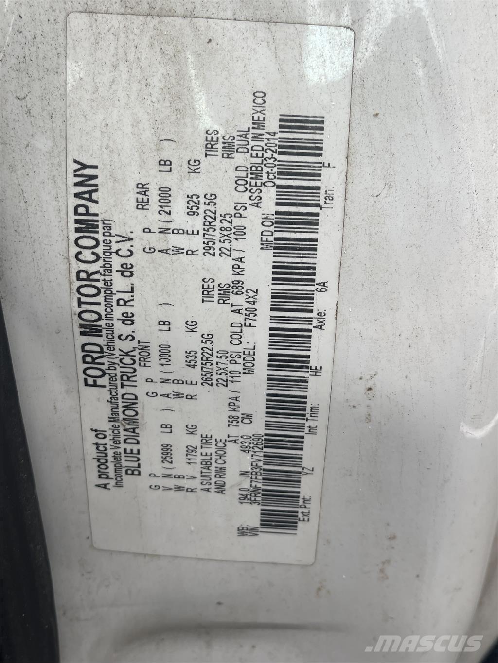 Ford F750 Otros camiones