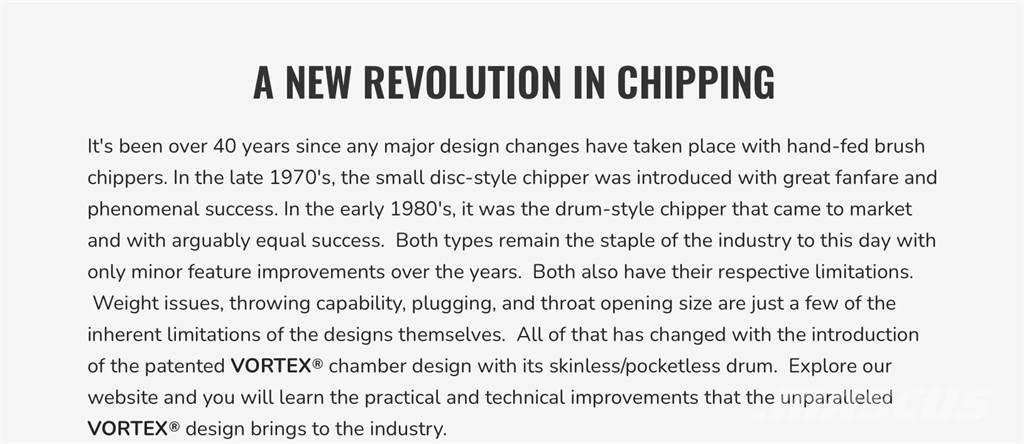 Vortex V-12 Trituradoras de madera