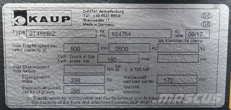 Kaup 2T466BIZ Otros componentes