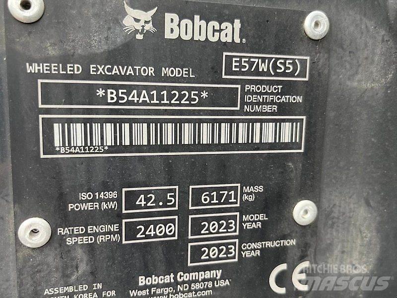 Bobcat E57W Excavadoras de ruedas