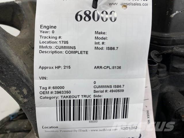 Cummins ISB6.7 Motores