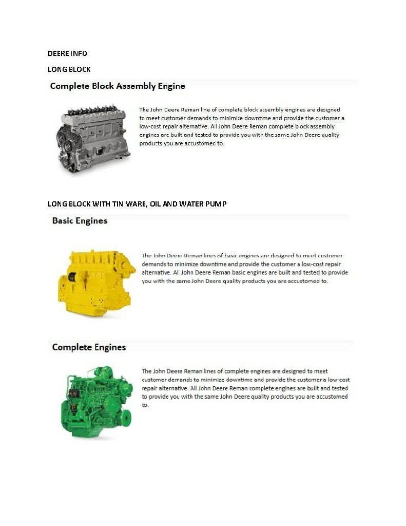 John Deere 4045 Motores