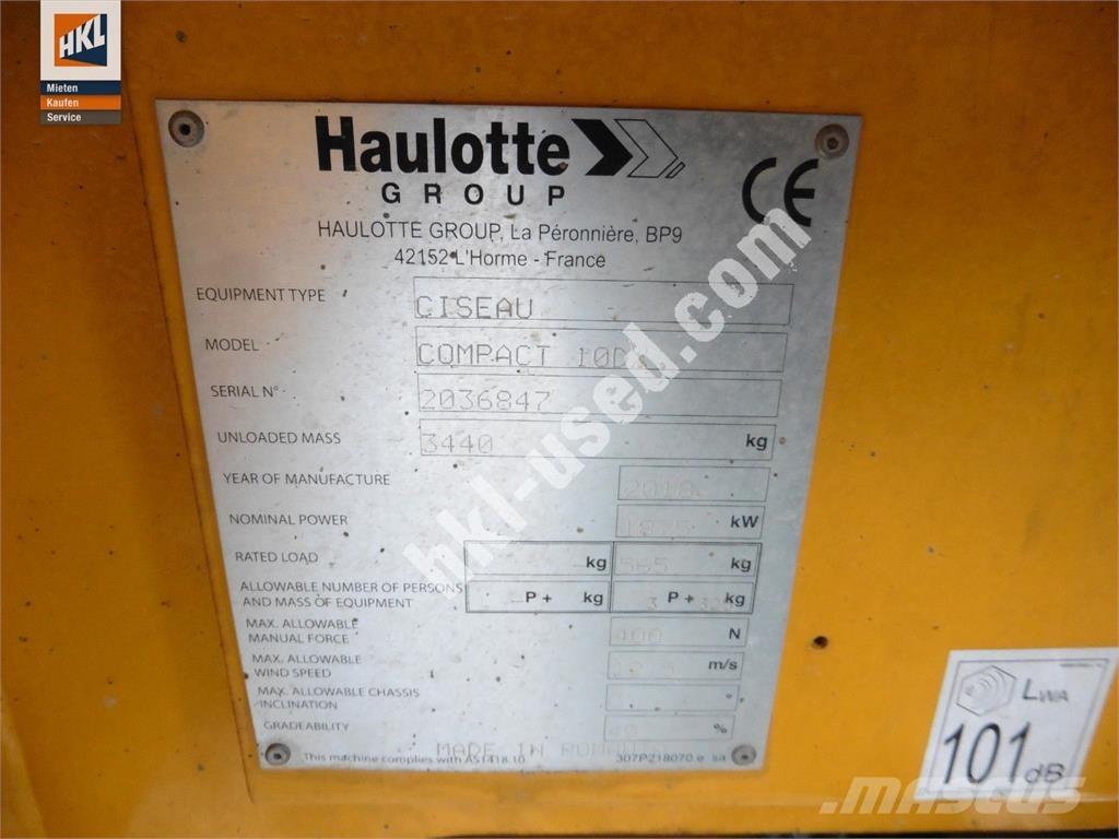 Haulotte COMPACT 10 DX Otros