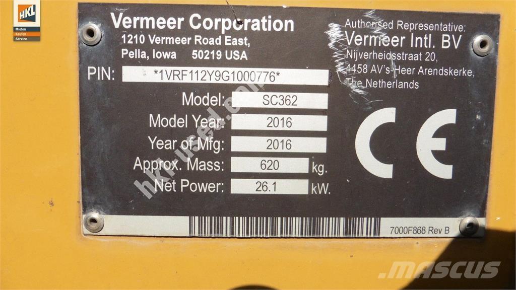 Vermeer SC 362 Otros