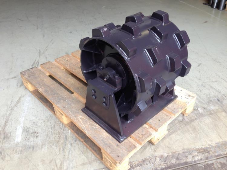  450 mm Kompaktorhjul Rodillos sobre neumáticos