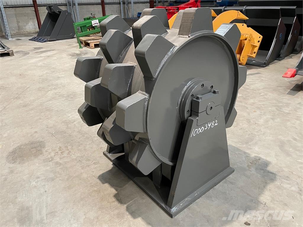  650 mm Kompaktorhjul Rodillos sobre neumáticos