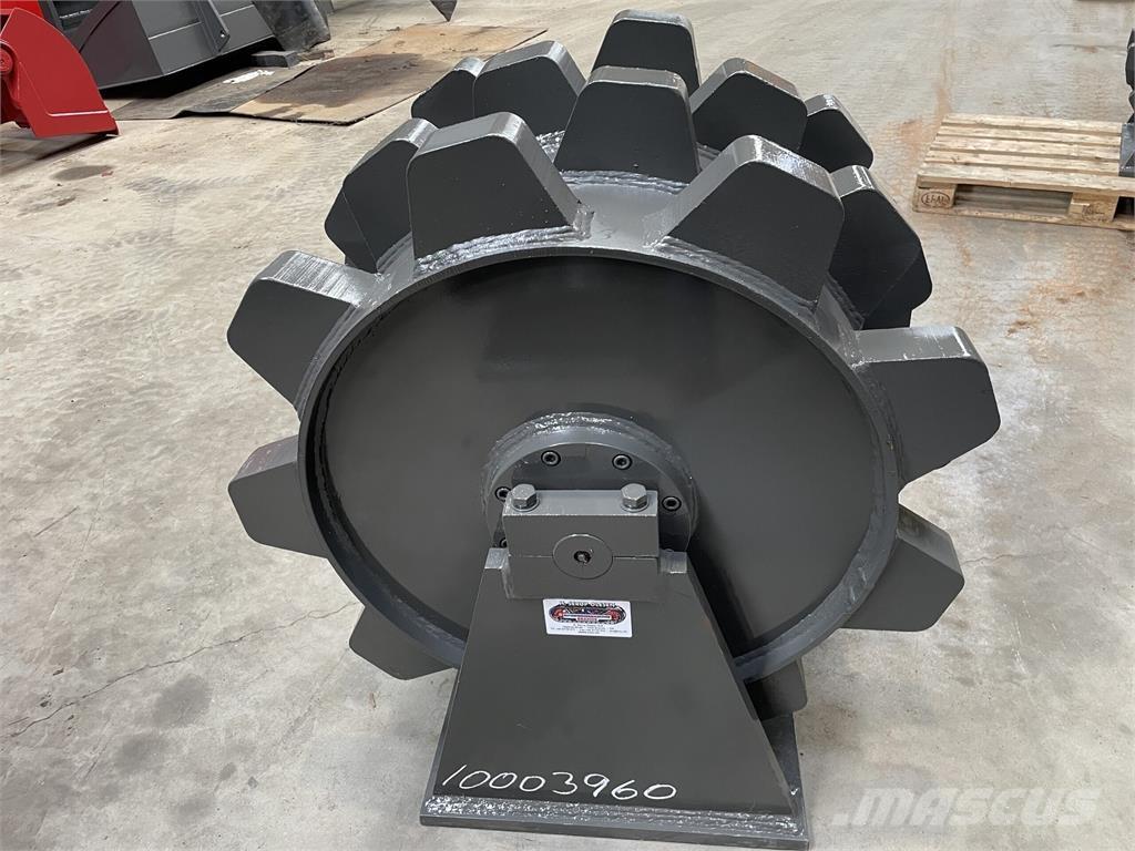  650 mm kompaktorhjul Rodillos sobre neumáticos