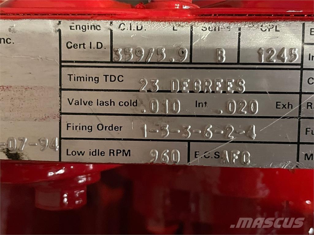 Cummins 6BT5,9-C motor Motores