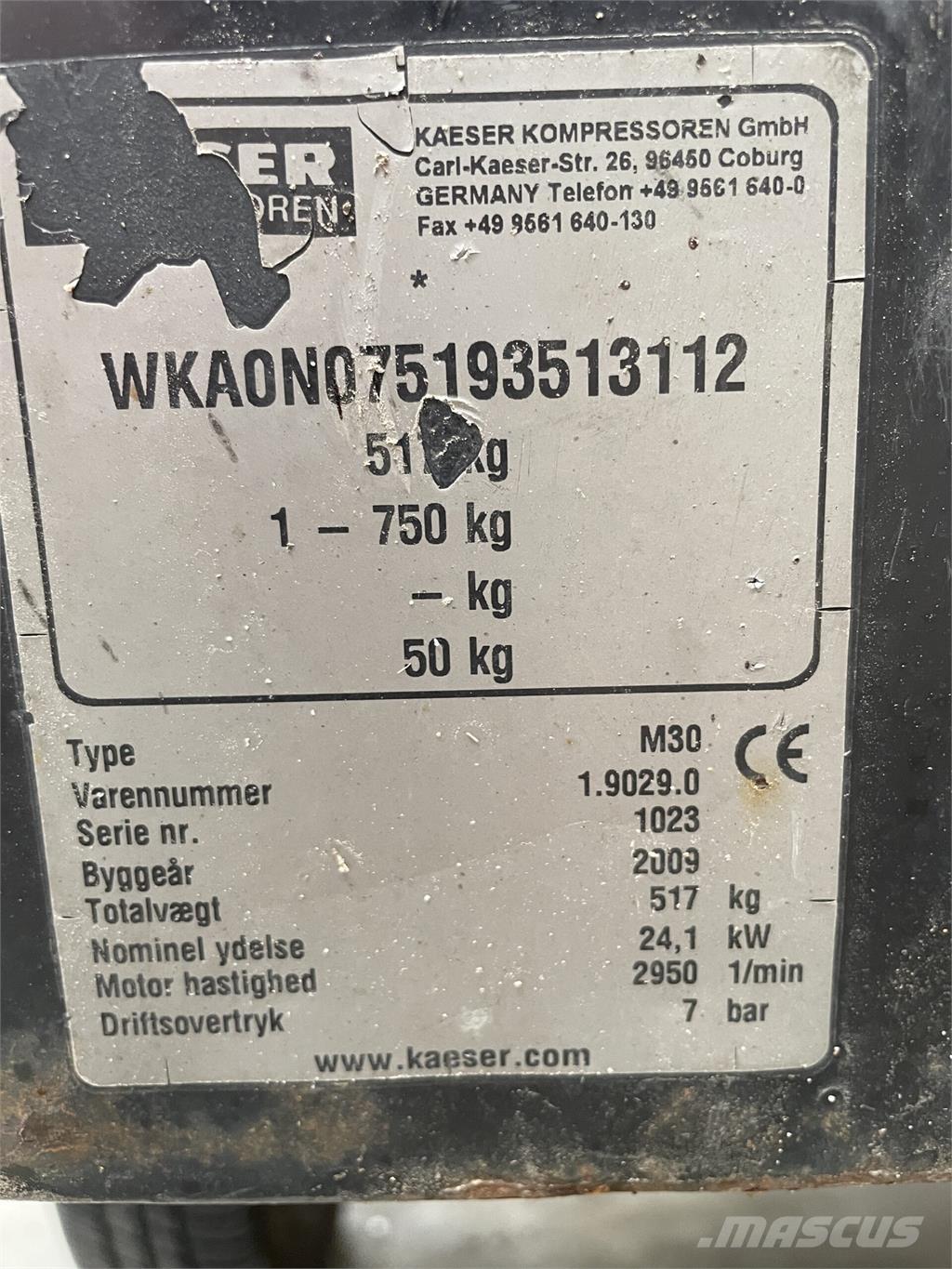 Kaeser M30 kompressor Compresoras