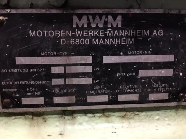 MWM type RHS518A motor Motores