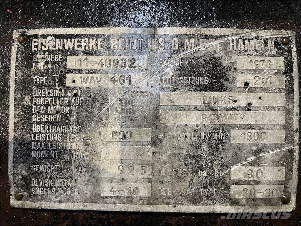 Reintjes WAV 461 Gear Cajas de cambios