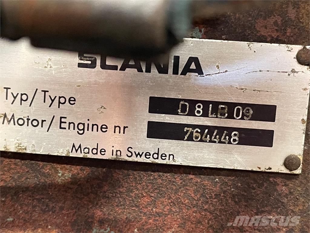 Scania D8L B09 motor. Motores