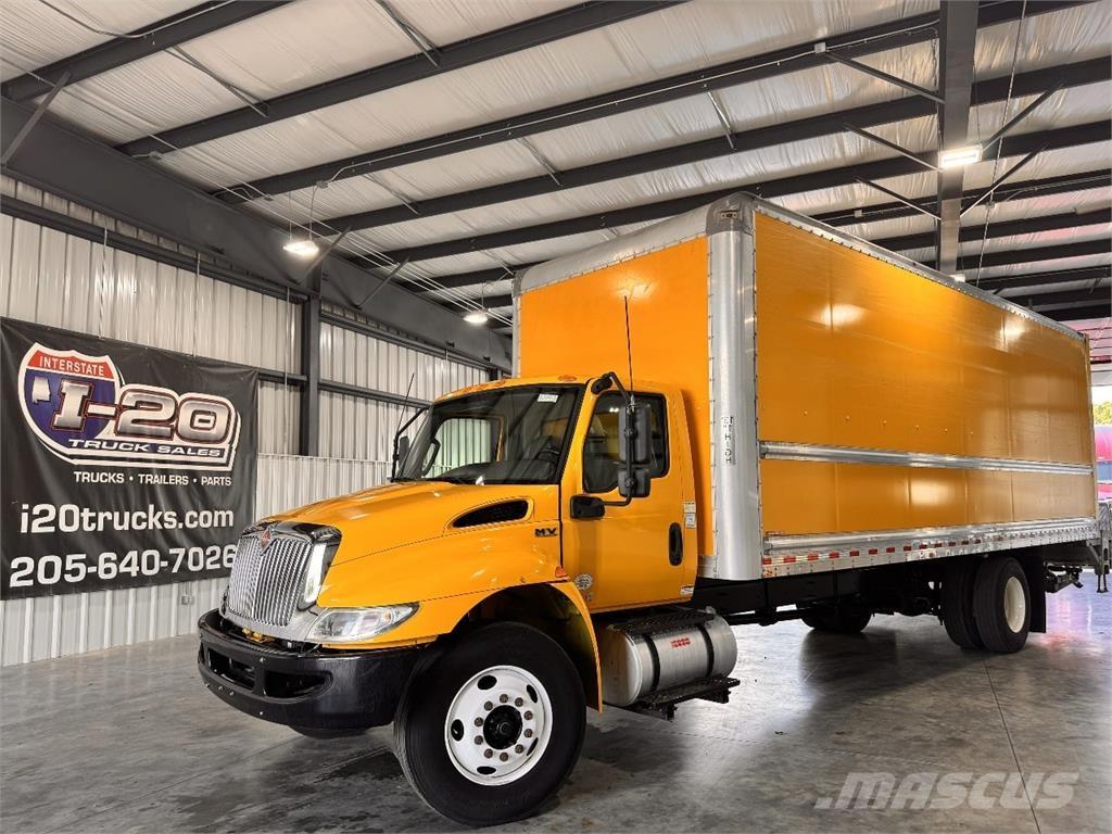 International MV607 Camiones con caja de remolque