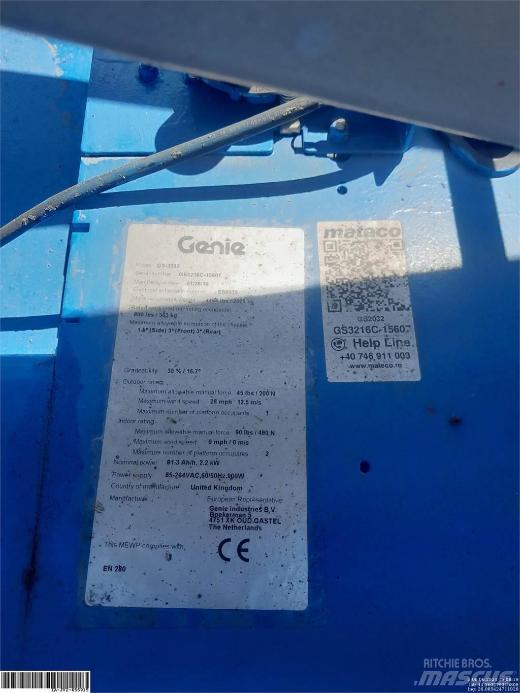 Genie GS2032 Plataformas tijera