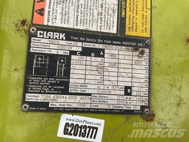 Clark TMX25 Carretillas de horquilla eléctrica