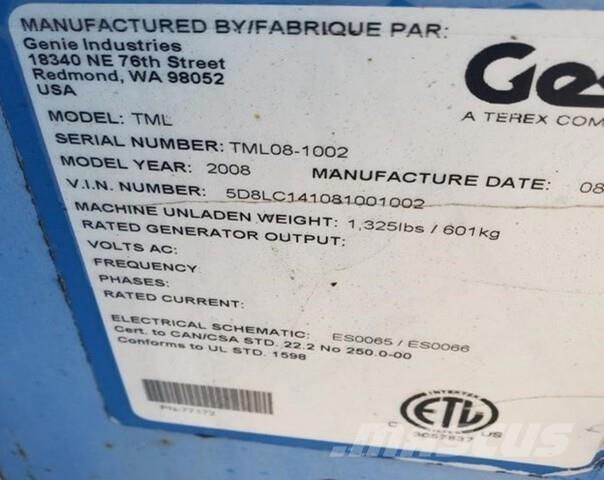 Genie TML Torres de iluminación