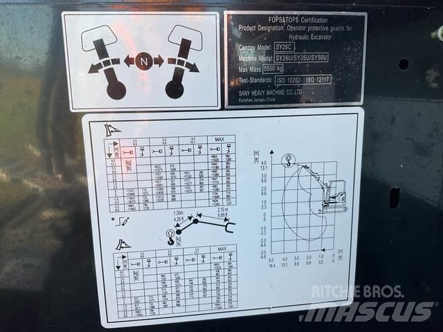 Sany SY26U Miniexcavadoras