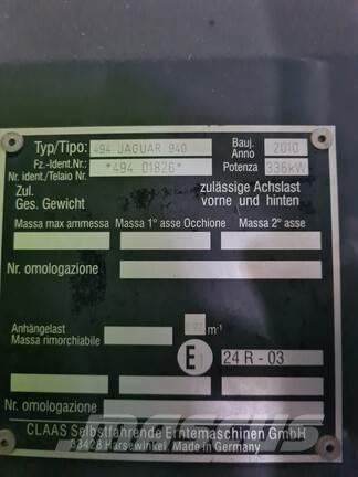 CLAAS JAGUAR 940 Cosechadoras de forraje