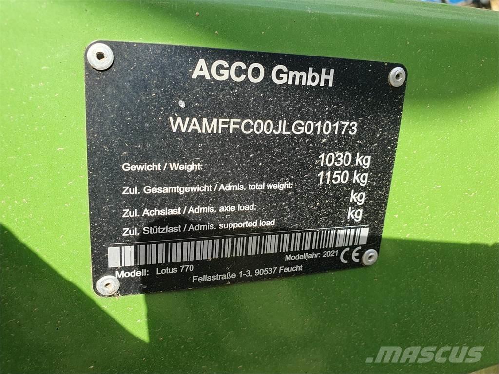 Fendt LOTUS 770 Rastrilladoras y rastrilladoras giratorias