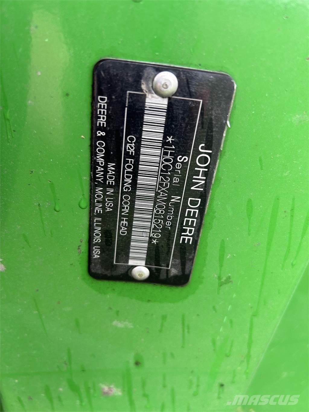 John Deere C12F Accesorios para cosechadoras combinadas