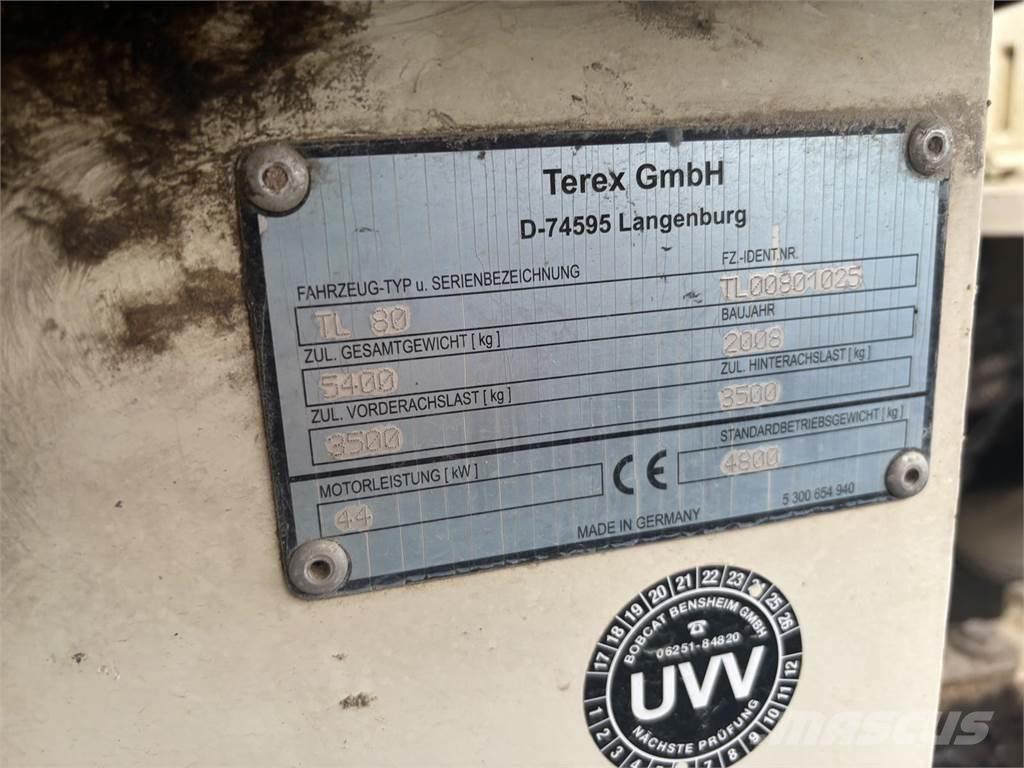Terex TL 80 Cargadoras sobre ruedas