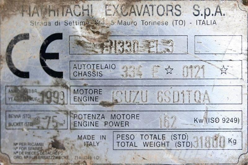 Fiat-Hitachi FH330 EL.3 Otros componentes