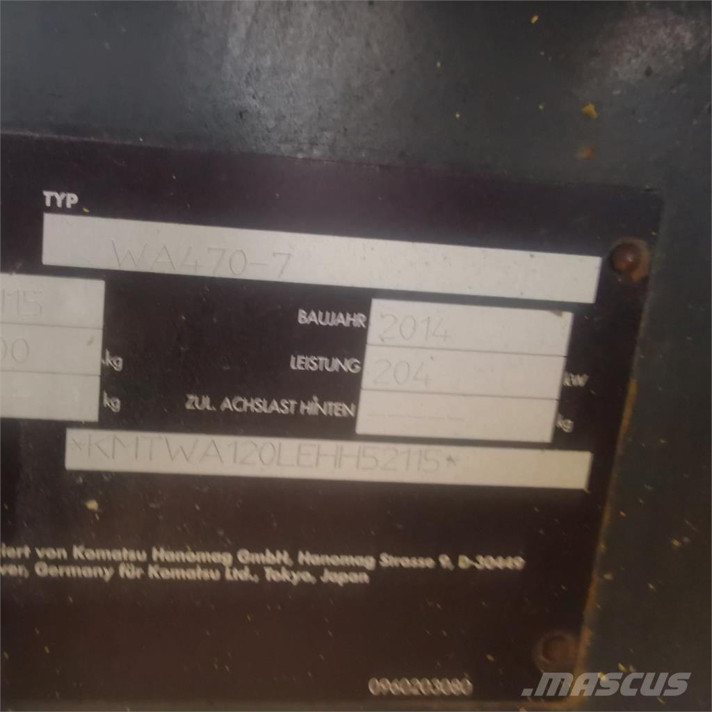 Komatsu WA 470-7 Cargadoras sobre ruedas