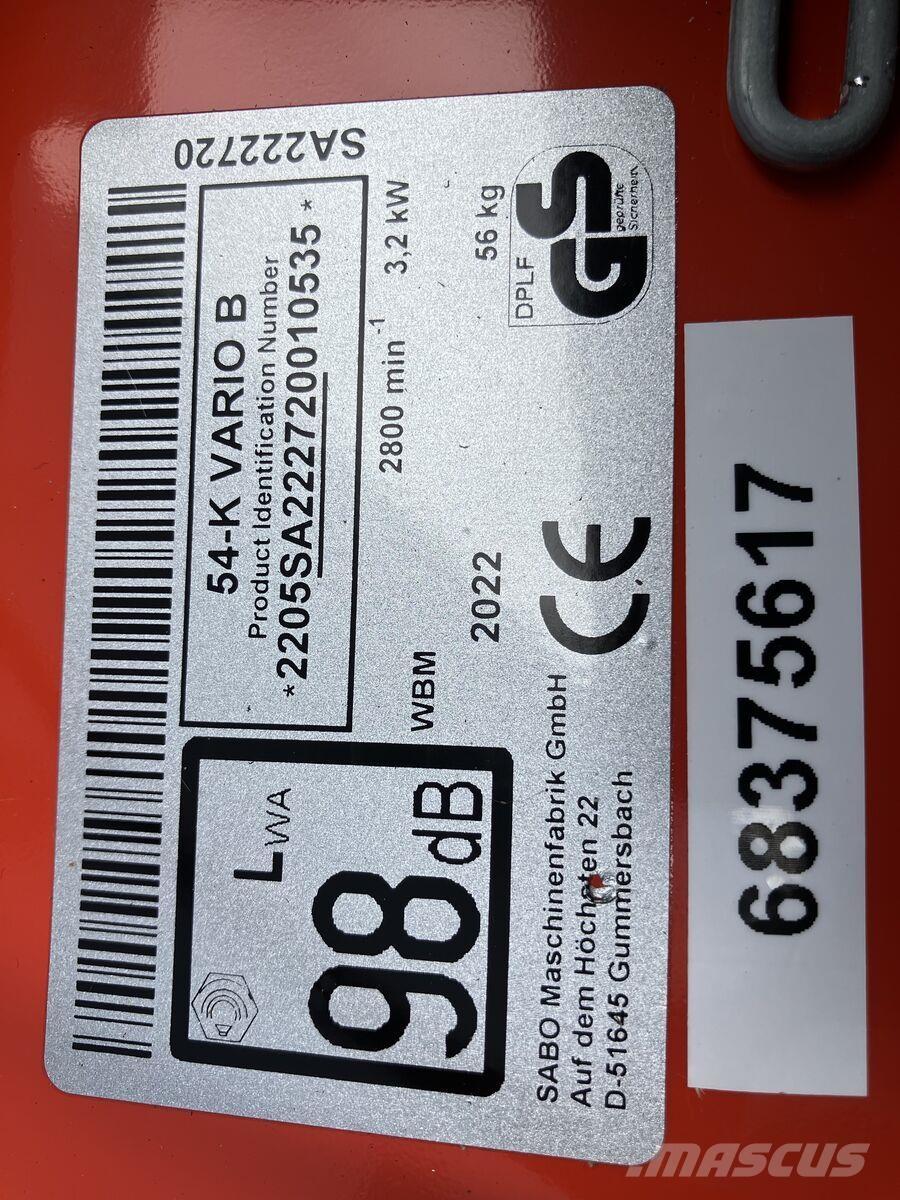  54- K Vario B Otras máquinas de jardinería y limpieza urbana