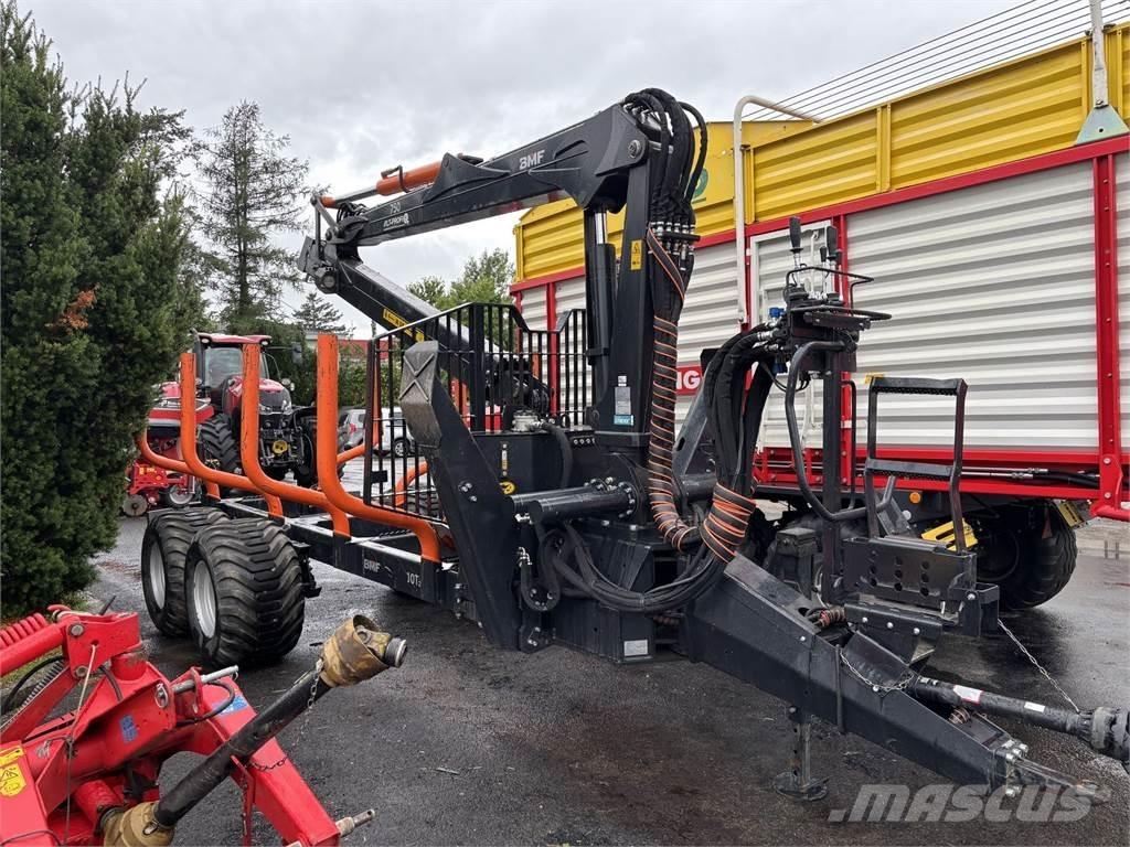 BMF 10T2+750Kran Remolques forestales