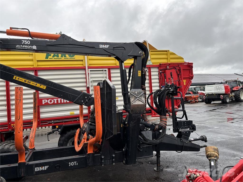 BMF 10T2+750Kran Remolques forestales