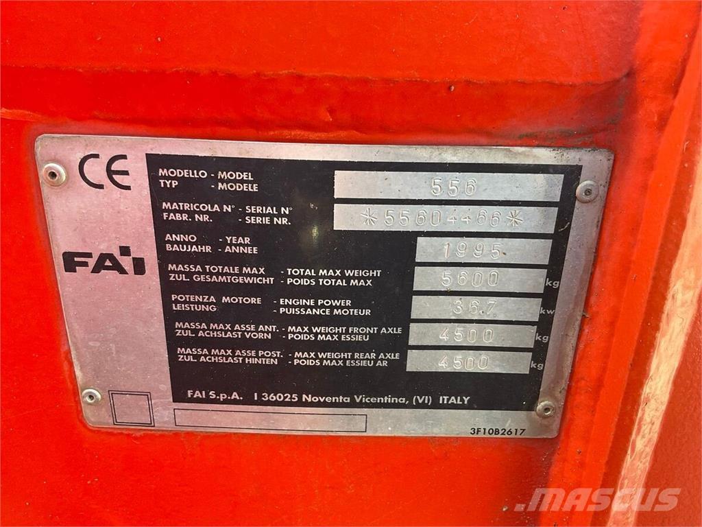 Fai 556 Cargadoras y excavadoras frontales