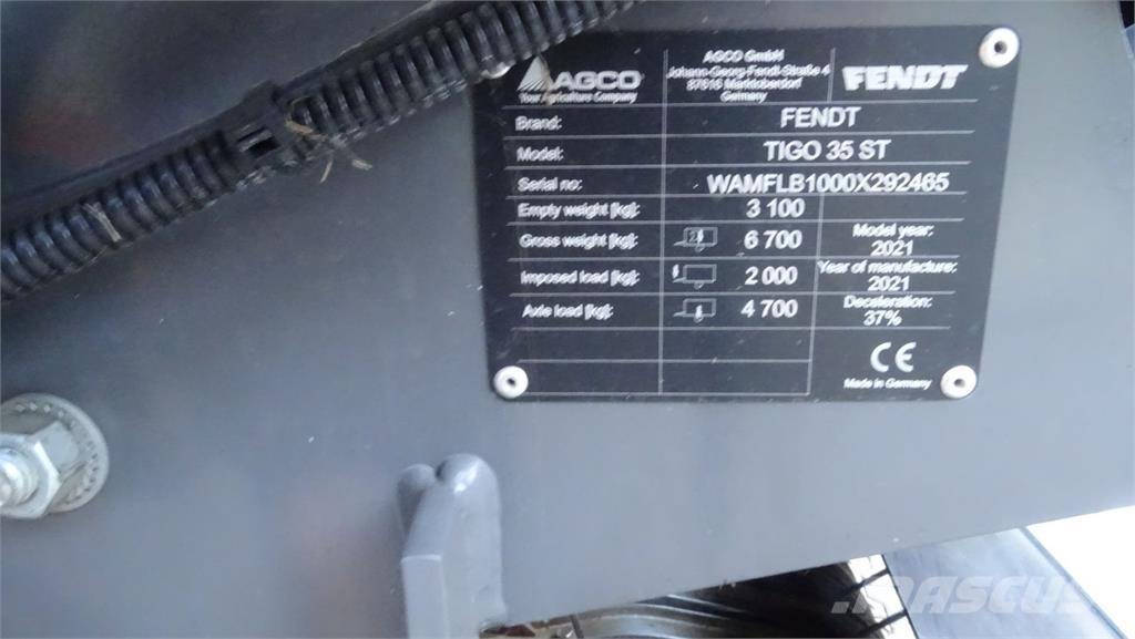 Fendt Tigo Remolques autocargadores