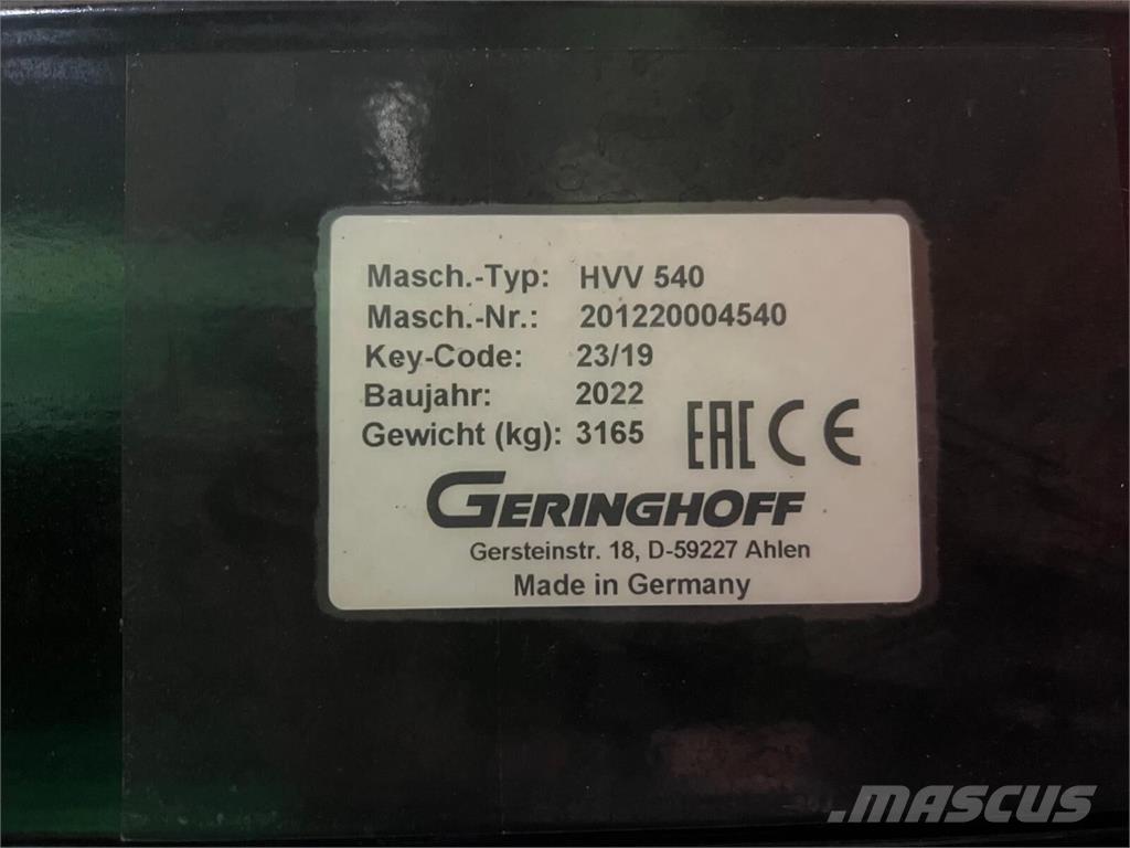 Geringhoff HVV 540 Accesorios para cosechadoras combinadas