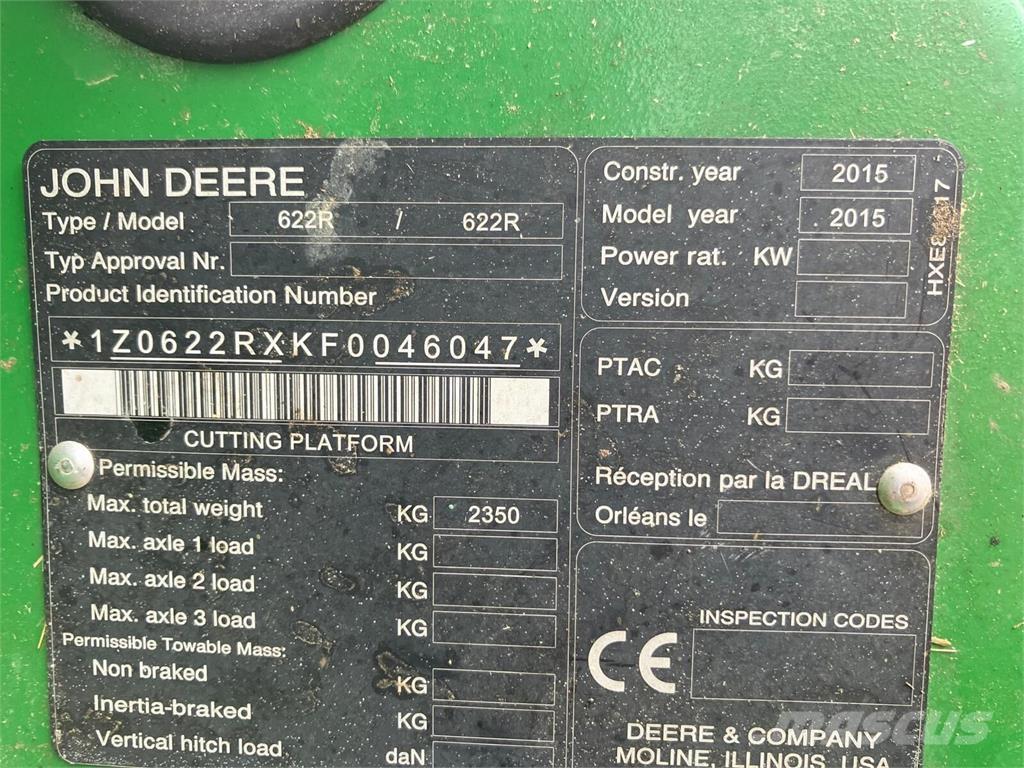 John Deere W660 HM Cosechadoras combinadas