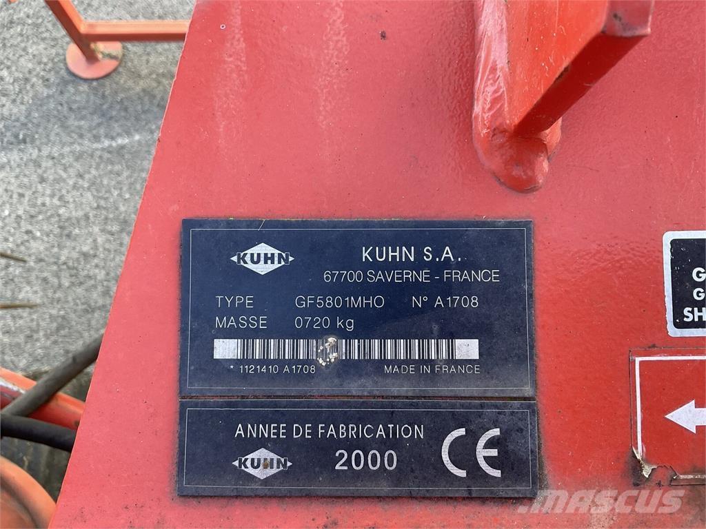 Kuhn GF 5801 MHO Rastrilladoras y rastrilladoras giratorias