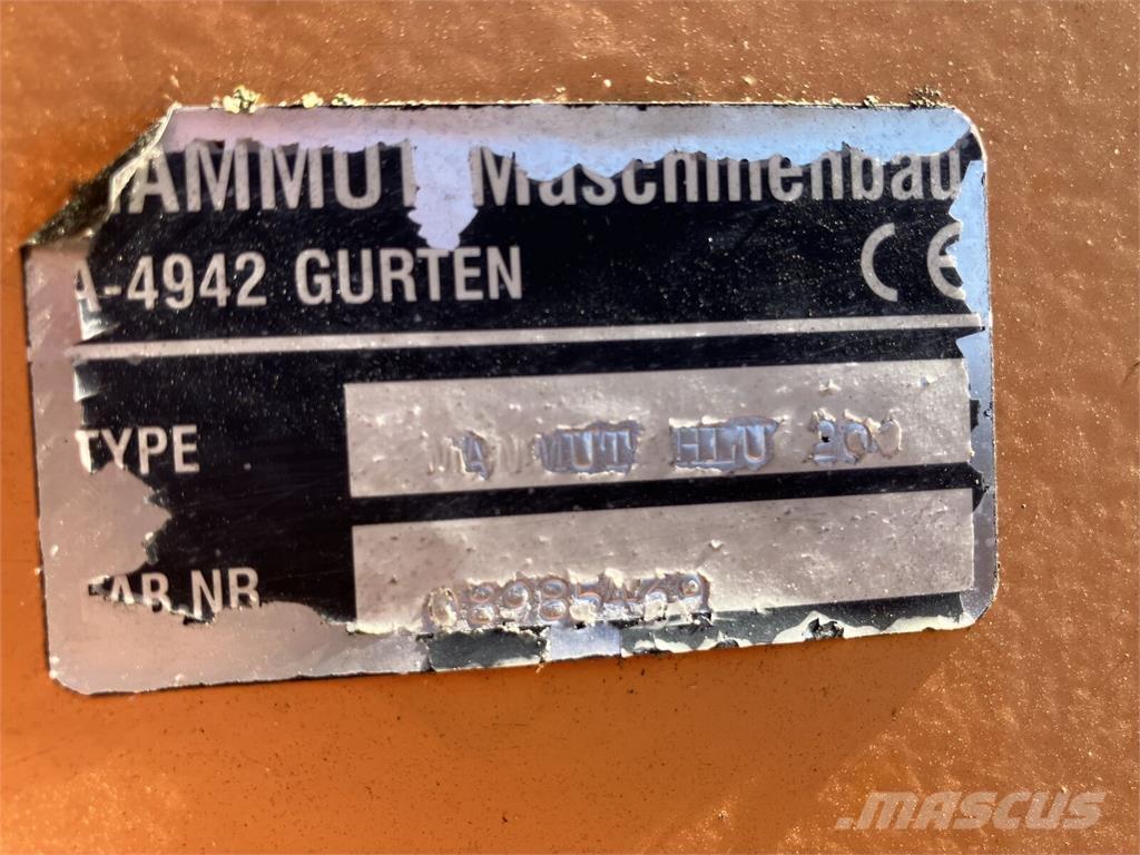 Mammut HLU 200 Accesorios para cargador frontal