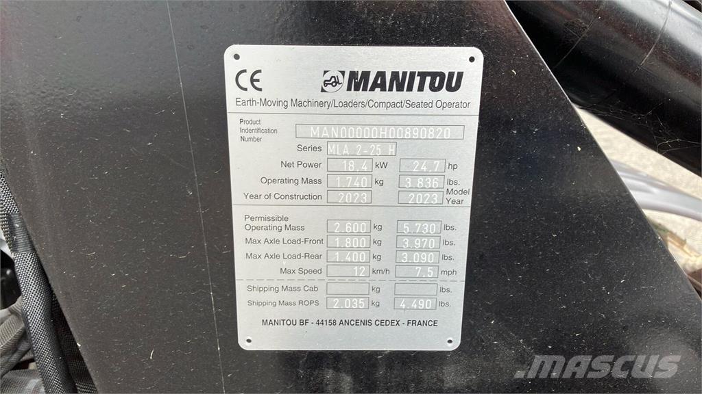 Manitou MLA 2-25 H Cargadoras y excavadoras frontales