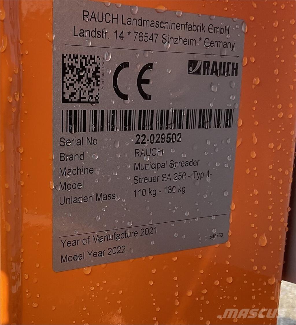 Rauch SA 250 Otras máquinas de jardinería y limpieza urbana
