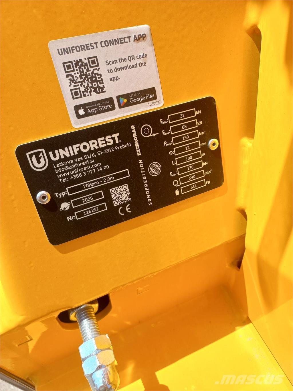 Uniforest 70 HPRO Cabrestantes