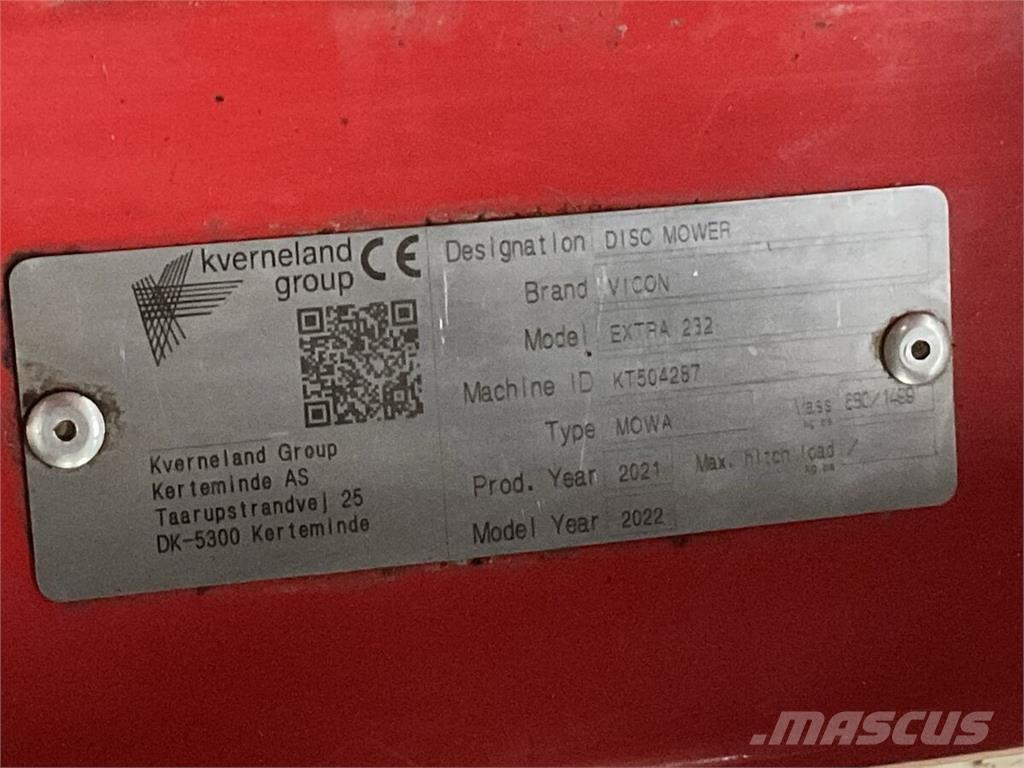 Vicon Extra 232 Podadoras