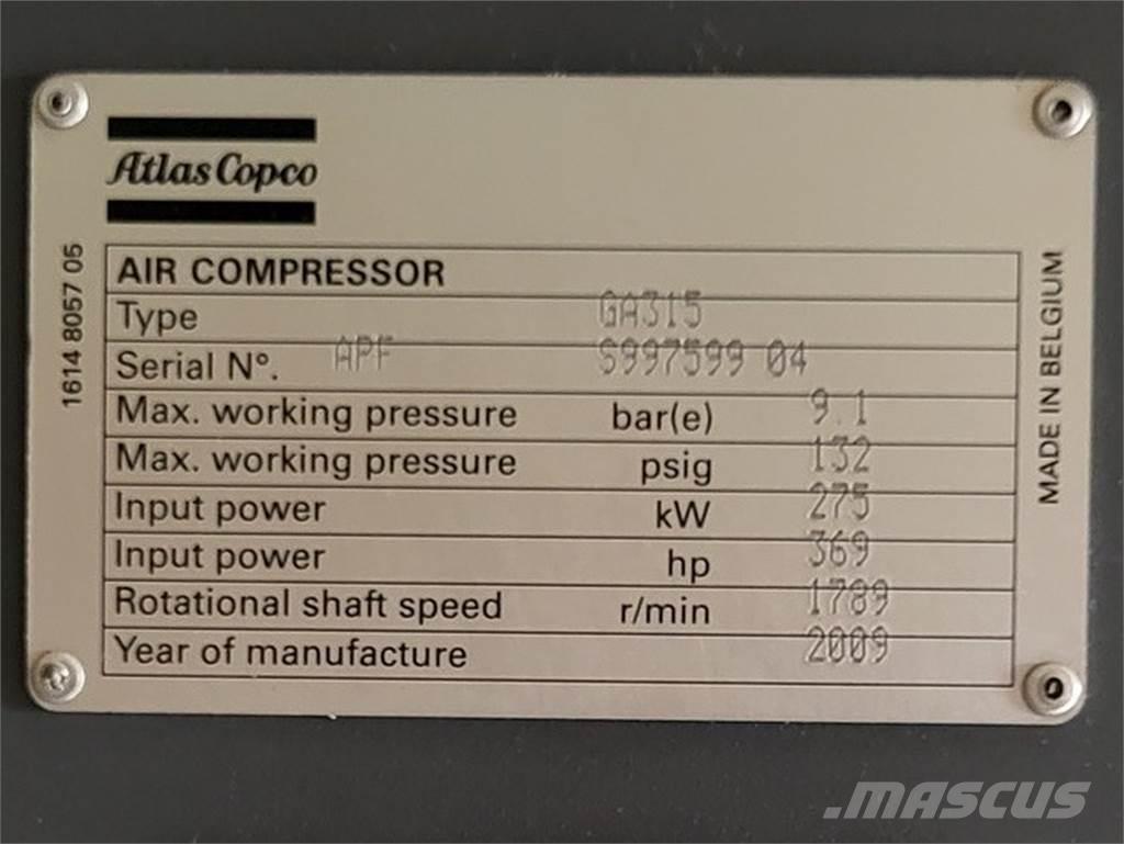 Atlas Copco GA315 Compresoras