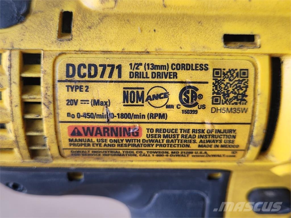DeWalt DCD771 Otros