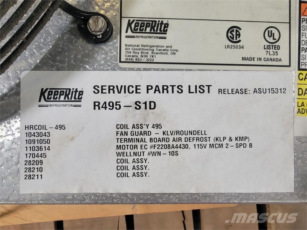  KEEPRITE R495-S1D Equipo para calentado y descongelación